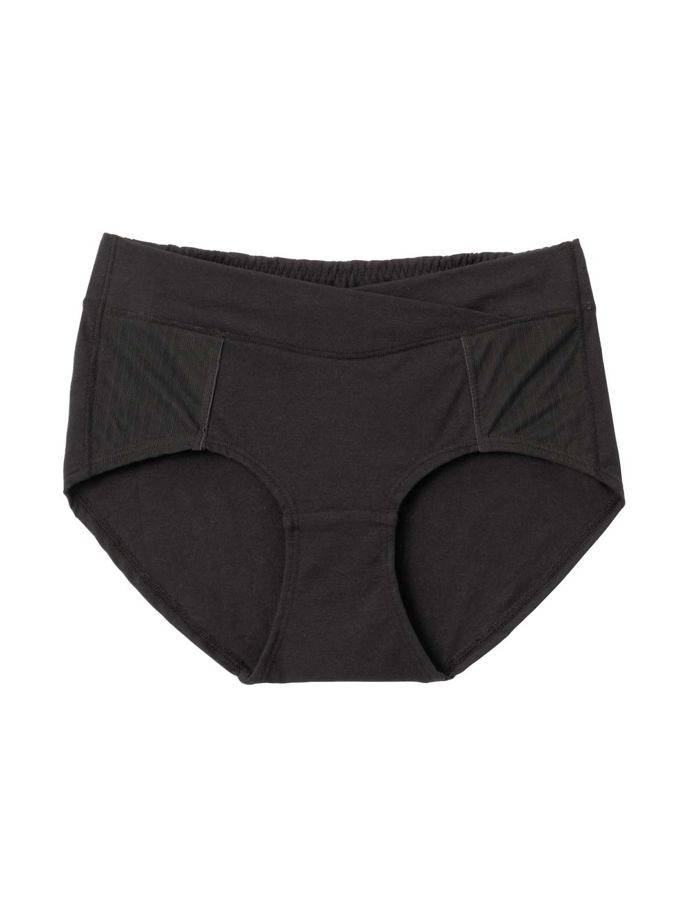 マタニティ ショーツ|助産院監修　ママとつくった産前産後使えるローライズマタニティショーツ|ブラック（シンプル）