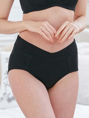 マタニティ ショーツ|助産院監修　ママとつくった産前産後使えるローライズマタニティショーツ|ベージュレース