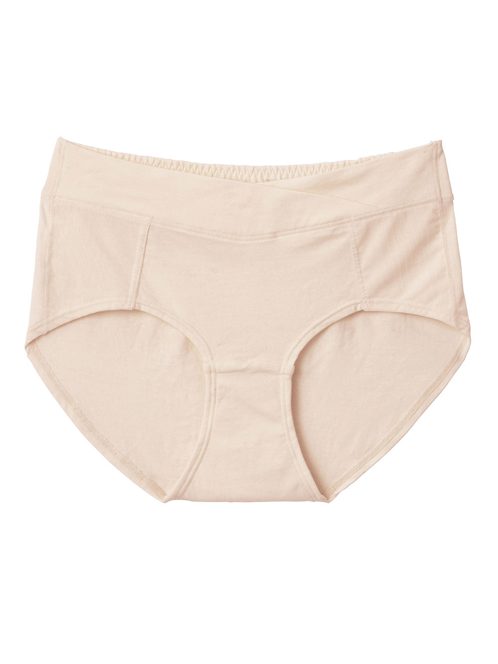 マタニティ ショーツ|助産院監修　ママとつくった産前産後使えるローライズマタニティショーツ|ベージュ（シンプル）