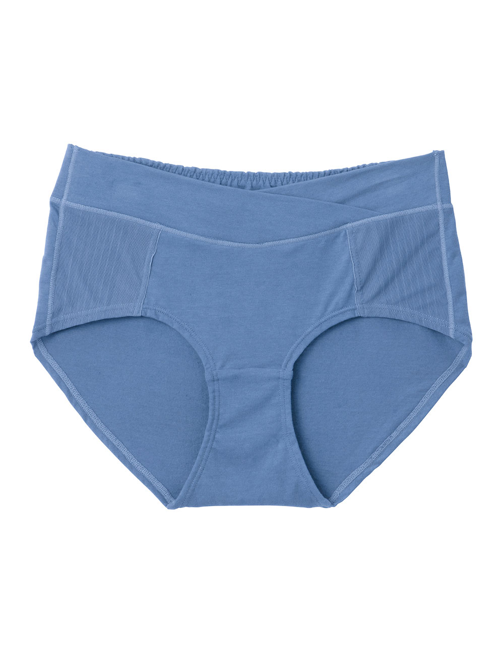 マタニティ ショーツ|助産院監修　ママとつくった産前産後使えるローライズマタニティショーツ|ブルー（シンプル）