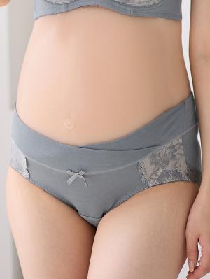 マタニティ ショーツ|助産院監修　ママとつくった産前産後使えるローライズマタニティショーツ|ラベンダーレース