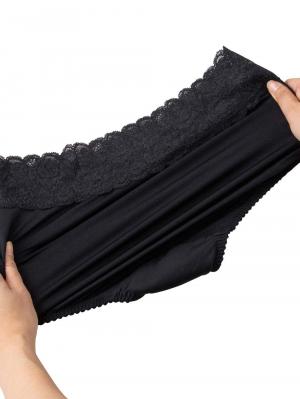 マタニティ ショーツ|日本製　抗菌防臭　ウエストクロスレースショーツ【出産後も長く使える】