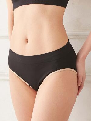 マタニティ ショーツ|成型編み産前産後ショーツ【出産後も長く使える】|ブラック