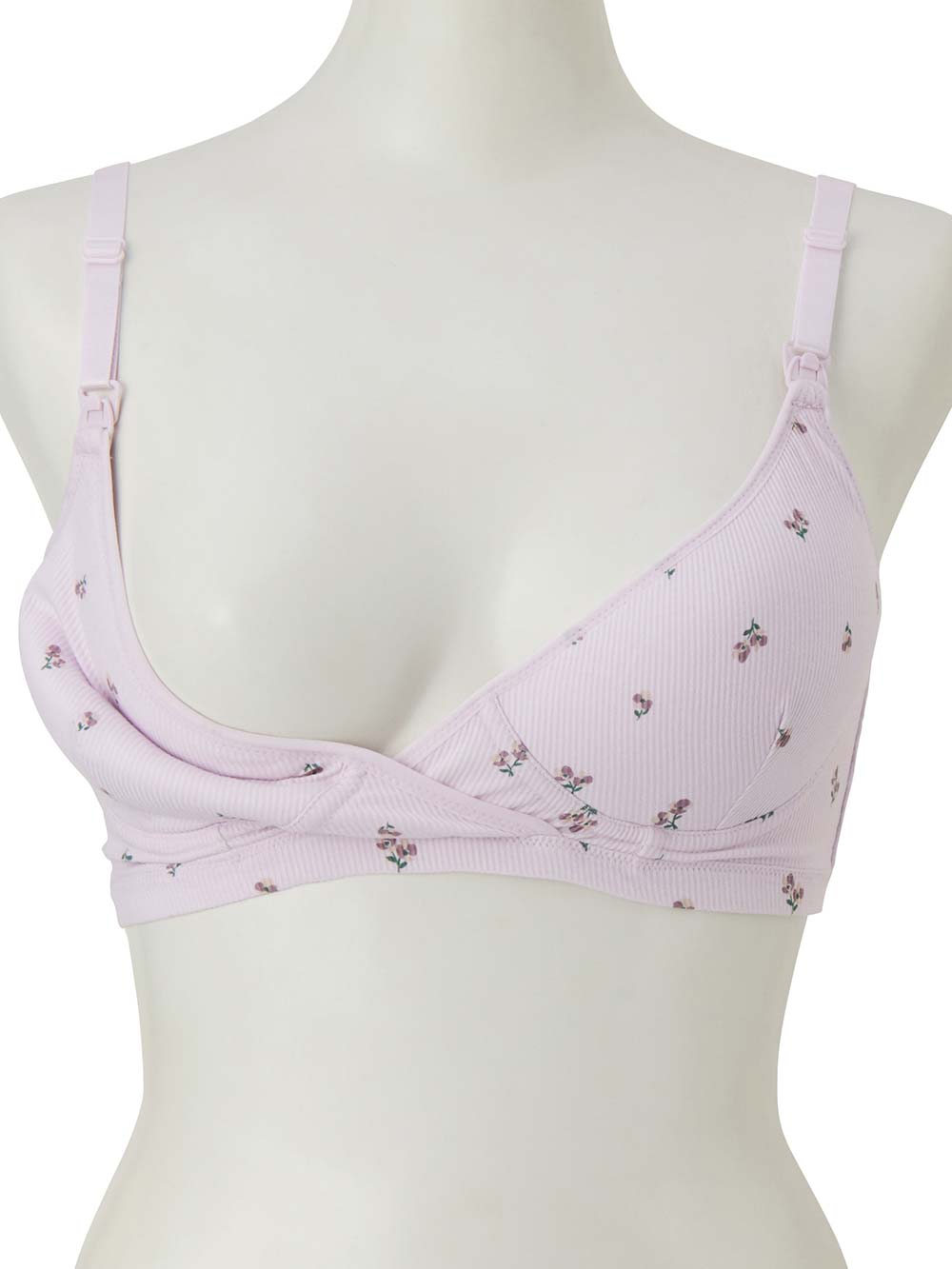 授乳ブラ・マタニティブラ(マタニティインナー・産後用品)|抗菌防臭 接触冷感 小花柄授乳ブラ | マタニティ・授乳ブラ