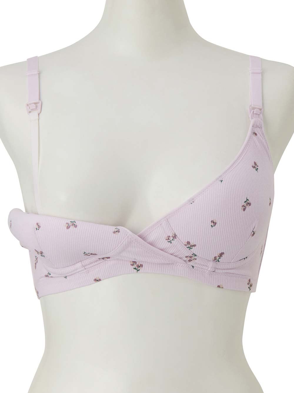 授乳ブラ・マタニティブラ(マタニティインナー・産後用品)|抗菌防臭 接触冷感 小花柄授乳ブラ | マタニティ・授乳ブラ