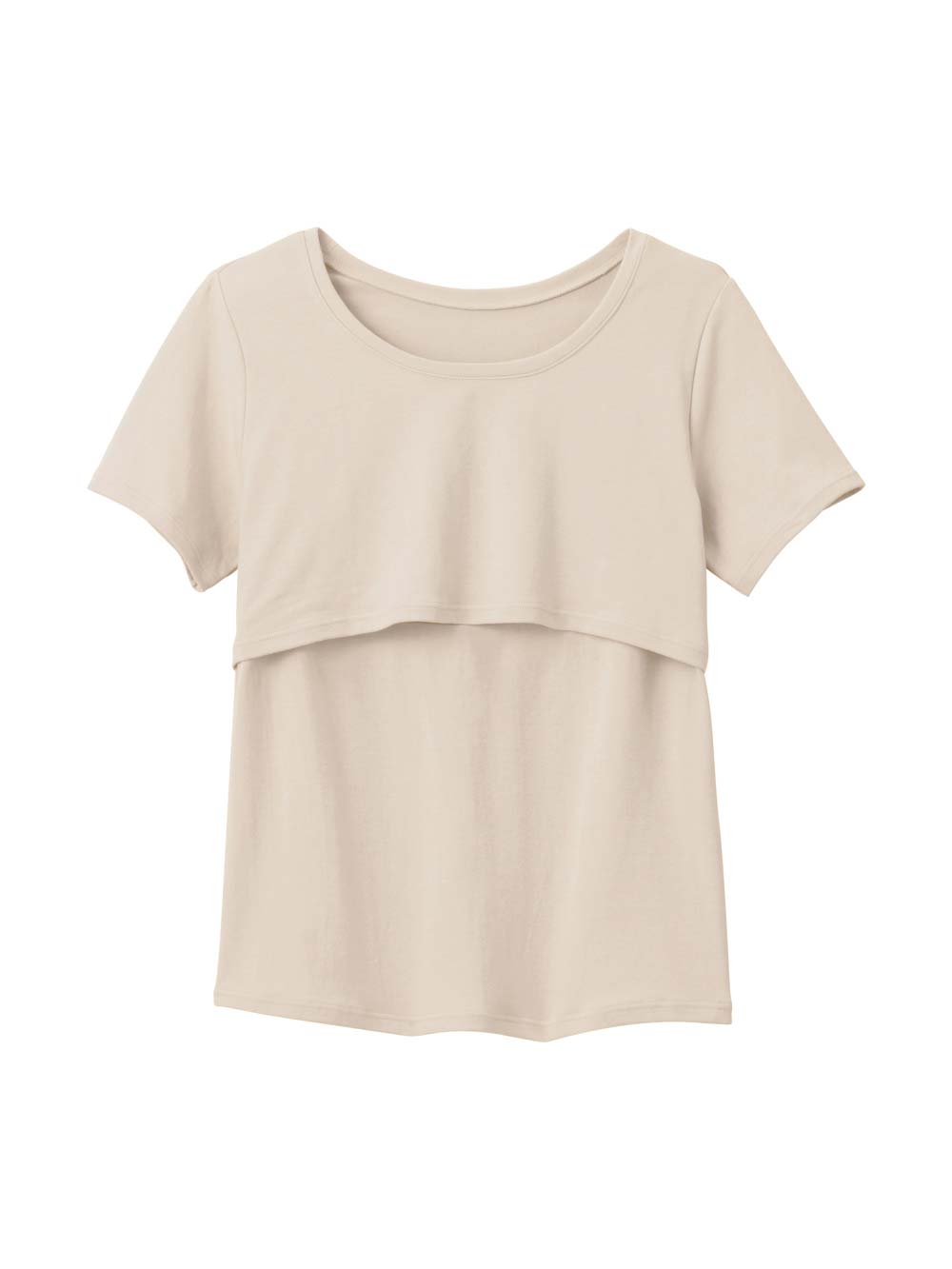 momRest リカバリーサポート＆保温 半袖Tシャツ efe×ANGELIEBEコラボ 光電子 日本製 | マタニティ 授乳  キャミソール(品番：24806) ｜マタニティウェア・授乳服通販｜ エンジェリーベ 公式