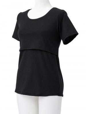 マタニティ 授乳 キャミソール|【リラクゼーションウェア】冷え対策　保温＆リカバリーサポート　momRest 　半袖Tシャツ　efe×ANGELIEBEコラボ　光電子　日本製