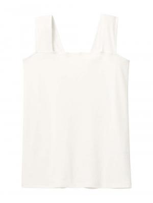 マタニティ 授乳 キャミソール|ブラのヒモが隠れる授乳ができるタンクトップ　抗菌防臭　綿混モダール|オフ