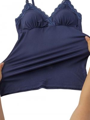 マタニティ 授乳 キャミソール|カップ付き授乳キャミソール【出産後も長く使える】