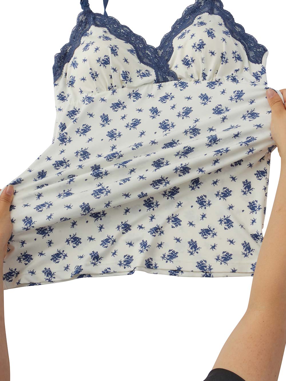 マタニティ 授乳 キャミソール|カップ付き授乳キャミソール【出産後も長く使える】