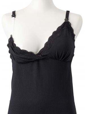 マタニティ 授乳 キャミソール|カップ付き授乳キャミソール【出産後も長く使える】