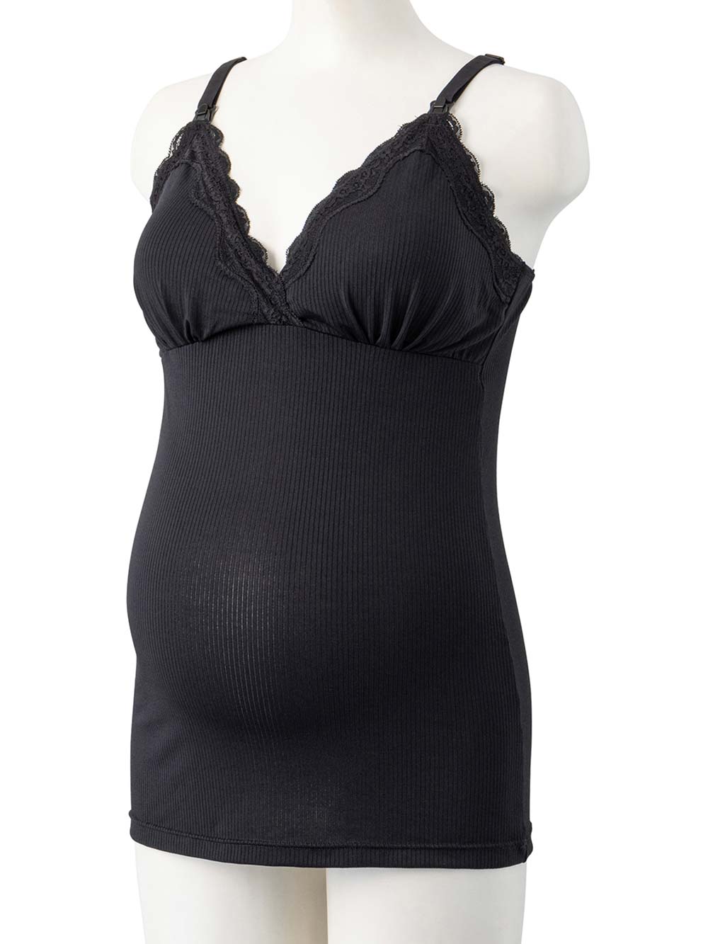 マタニティ 授乳 キャミソール|カップ付き授乳キャミソール【出産後も長く使える】