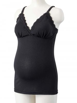 マタニティ 授乳 キャミソール|カップ付き授乳キャミソール【出産後も長く使える】