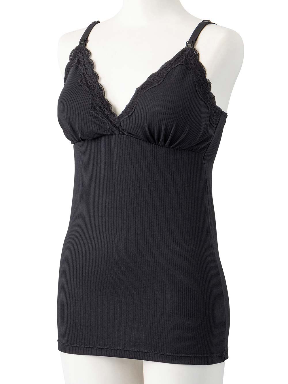 マタニティ 授乳 キャミソール|カップ付き授乳キャミソール【出産後も長く使える】