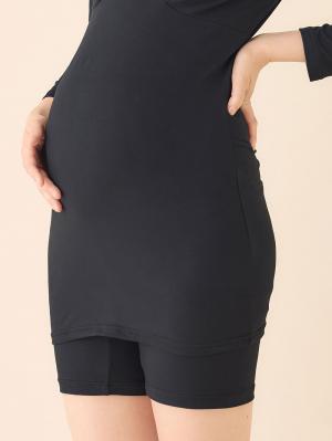 妊婦帯・腹帯・産前ガードル|犬印本舗 やわらかとろみ はらまきパンツ【出産後も長く使える】|ブラック