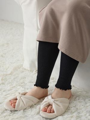 マタニティレッグウェア|犬印本舗 ウエストらくらく腹巻付きレギンス【出産後も長く使える】|ブラック