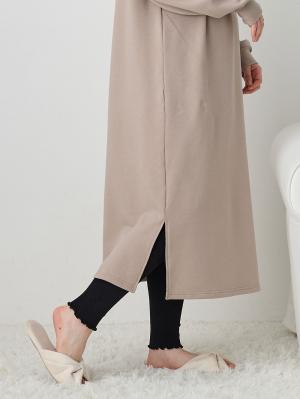 マタニティレッグウェア|犬印本舗 ウエストらくらく腹巻付きレギンス【出産後も長く使える】|ブラック