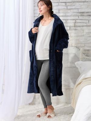 マタニティレッグウェア|犬印本舗 ウエストらくらく腹巻付きレギンス【出産後も長く使える】|グレー