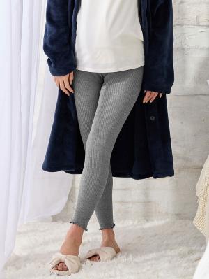 マタニティレッグウェア|犬印本舗 ウエストらくらく腹巻付きレギンス【出産後も長く使える】|グレー