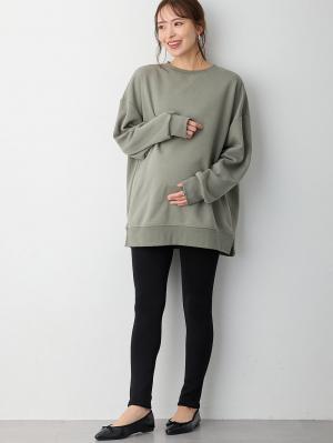 マタニティレッグウェア|犬印本舗　毛布みたいにあたたかいレギンス【出産後も長く使える】|ブラック