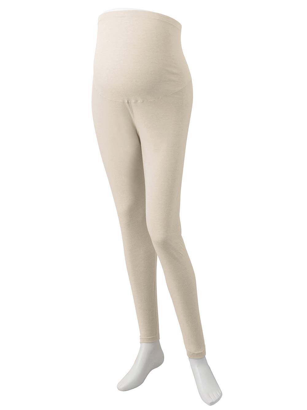マタニティレッグウェア|Rosemadame（ローズマダム）綿混裏微起毛スムースリブレギンス|オフベージュ