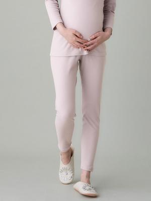 マタニティレッグウェア|Rosemadame（ローズマダム）綿混裏微起毛スムースリブレギンス|ラベンダー