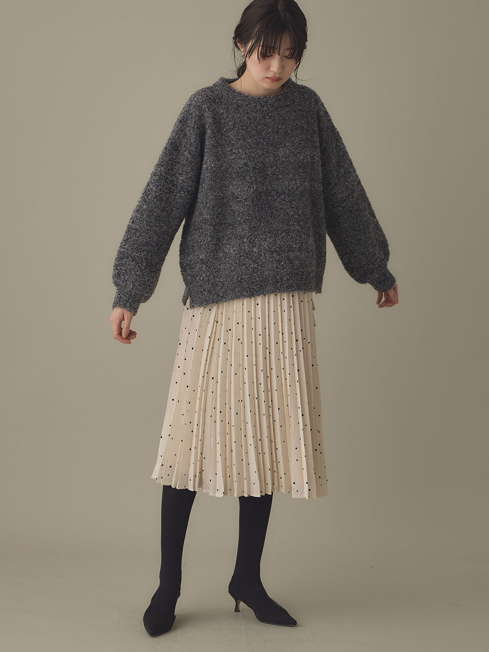 マタニティレッグウェア|2枚組【80D】マタニティサポートタイツ【出産後も長く使える】|ブラック