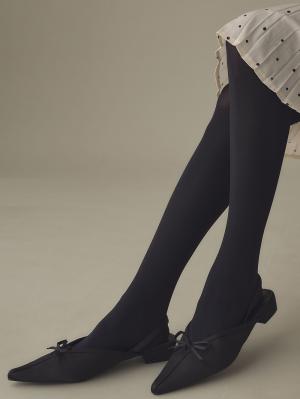 マタニティレッグウェア|2枚組【80D】マタニティサポートタイツ【出産後も長く使える】|ブラック