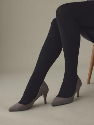 マタニティレッグウェア|【160D】あったか裏起毛タイツ【出産後も長く使える】|ブラック