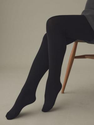マタニティレッグウェア|【160D】あったか裏起毛タイツ【出産後も長く使える】|ブラック