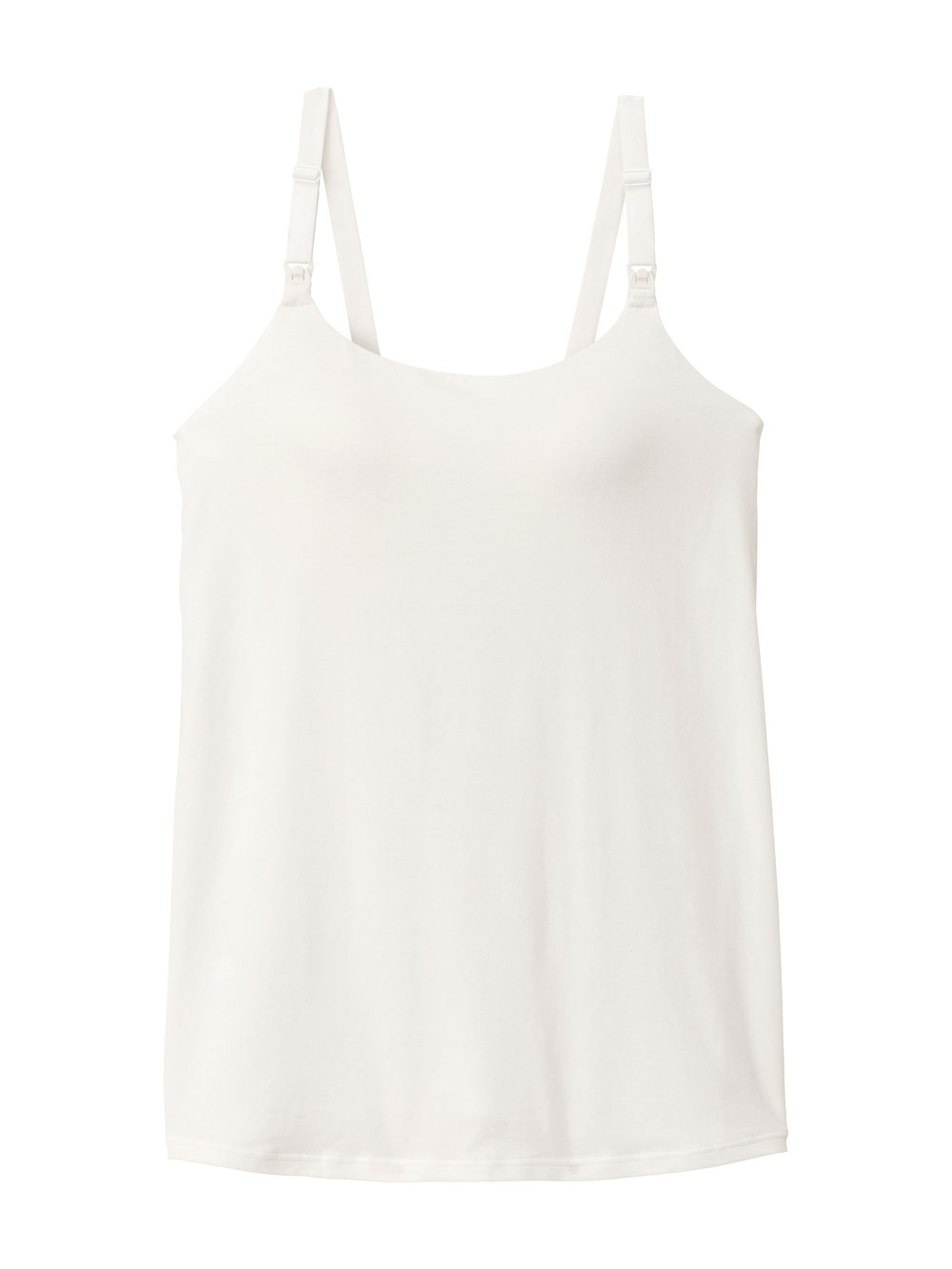 マタニティ 授乳 キャミソール|助産院監修　ママとつくったふんわり授乳ブラキャミ 【垂れ防止】フィットグミ入り【出産後も長く使える】|オフ（U型ネック）