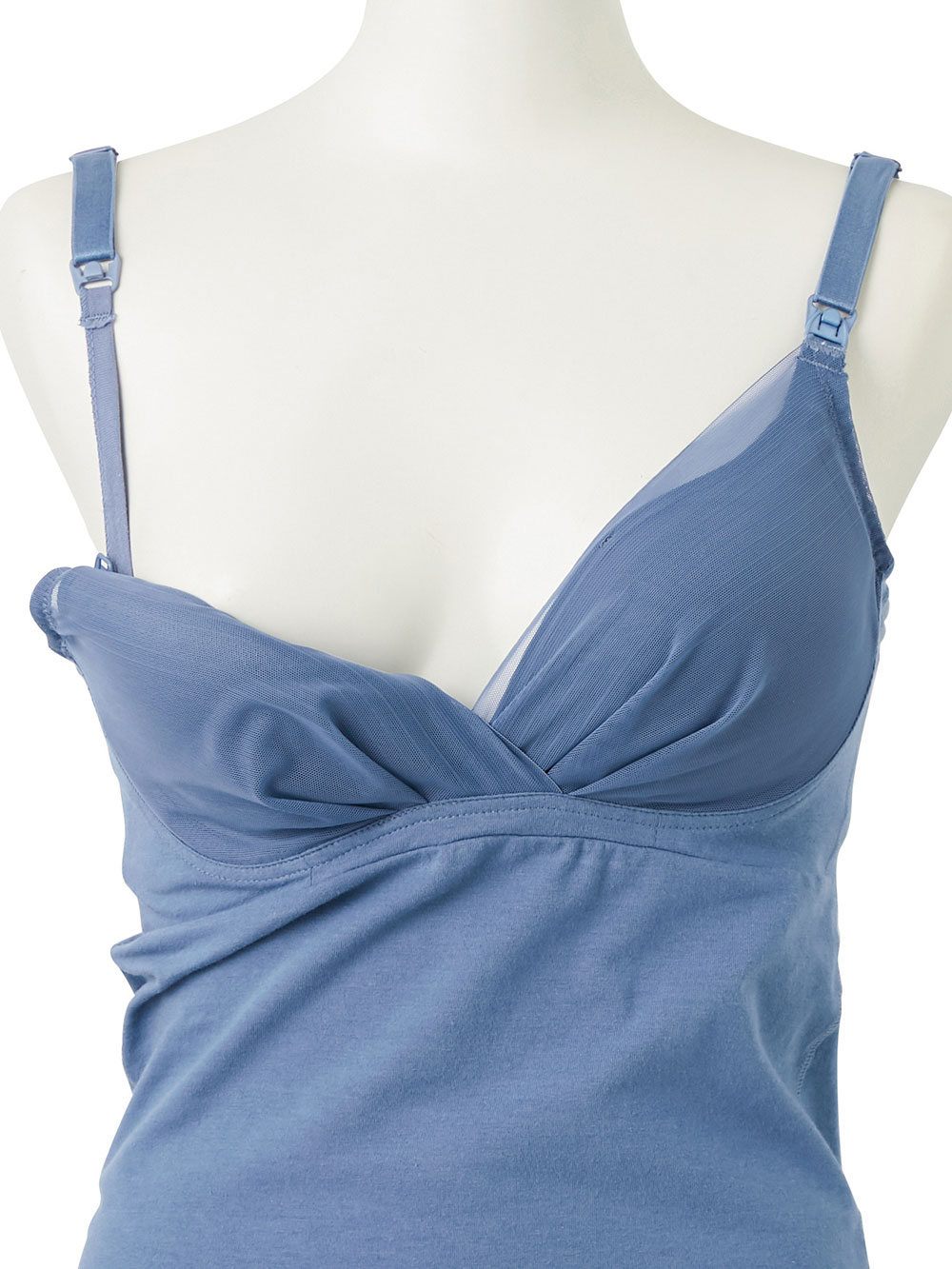 マタニティ 授乳 キャミソール|助産院監修　ママとつくったふんわり授乳ブラキャミ 【垂れ防止】フィットグミ入り【出産後も長く使える】