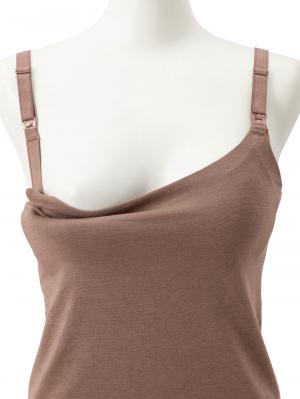 マタニティ 授乳 キャミソール|助産院監修　ママとつくったふんわり授乳ブラキャミ 【垂れ防止】フィットグミ入り【出産後も長く使える】