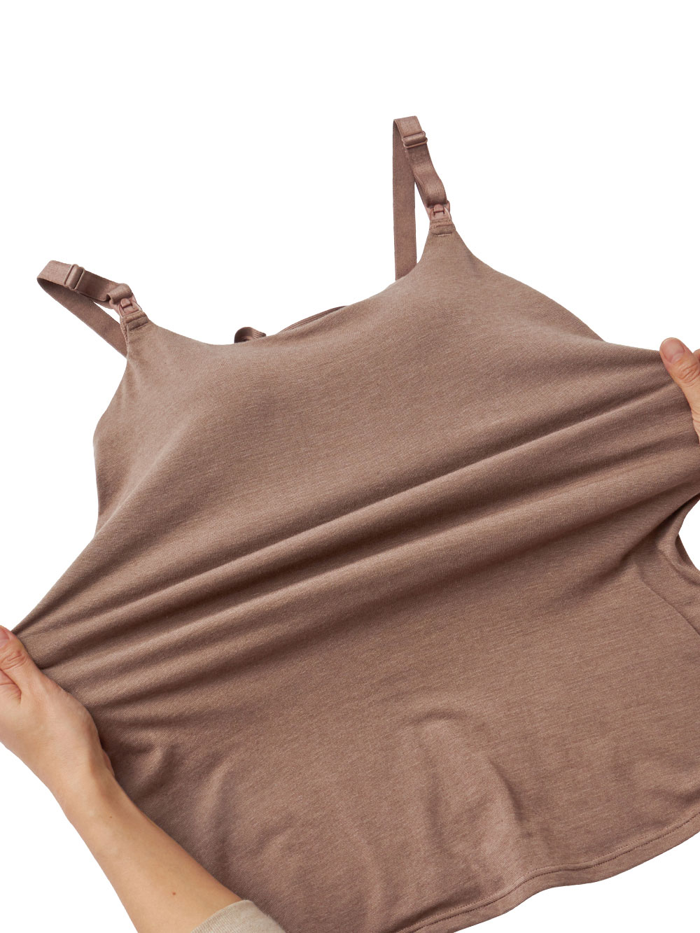 マタニティ 授乳 キャミソール|助産院監修　ママとつくったふんわり授乳ブラキャミ 【垂れ防止】フィットグミ入り【出産後も長く使える】