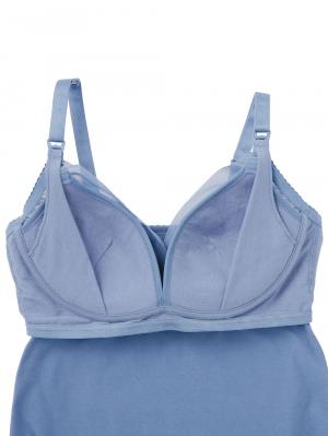 マタニティ 授乳 キャミソール|助産院監修　ママとつくったふんわり授乳ブラキャミ 【垂れ防止】フィットグミ入り【出産後も長く使える】