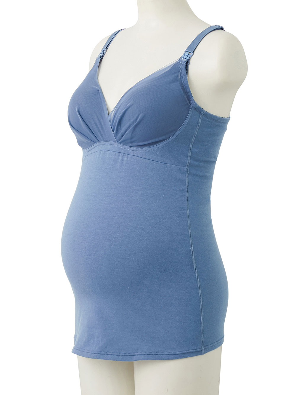 マタニティ 授乳 キャミソール|助産院監修　ママとつくったふんわり授乳ブラキャミ 【垂れ防止】フィットグミ入り【出産後も長く使える】