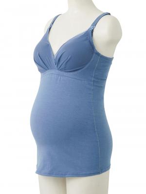 マタニティ 授乳 キャミソール|助産院監修　ママとつくったふんわり授乳ブラキャミ 【垂れ防止】フィットグミ入り【出産後も長く使える】