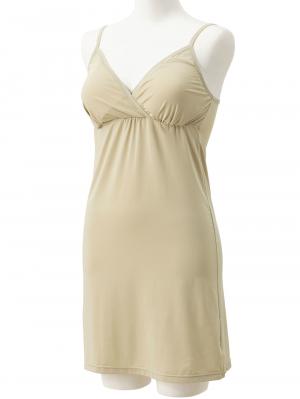 マタニティ 授乳 キャミソール|カップ付き授乳キャミスリップ　抗菌防臭加工【出産後も長く使える】