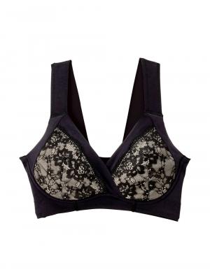 授乳ブラ・マタニティブラ（マタニティインナー・産後用品）|助産院監修 24時間快適授乳ブラ 垂れ防止 ｜ マタニティ・授乳ブラ|ブラック