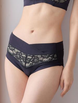 マタニティ ショーツ|助産院監修 24時間快適 産前産後長く使えるマタニティショーツ|ブラック