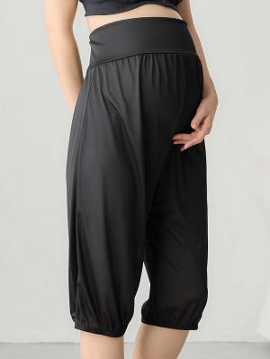 マタニティ 授乳 キャミソール|産前産後使えるペチコート　選べるペチパンツ・ペチスカート|ブラック（ペチパンツ）