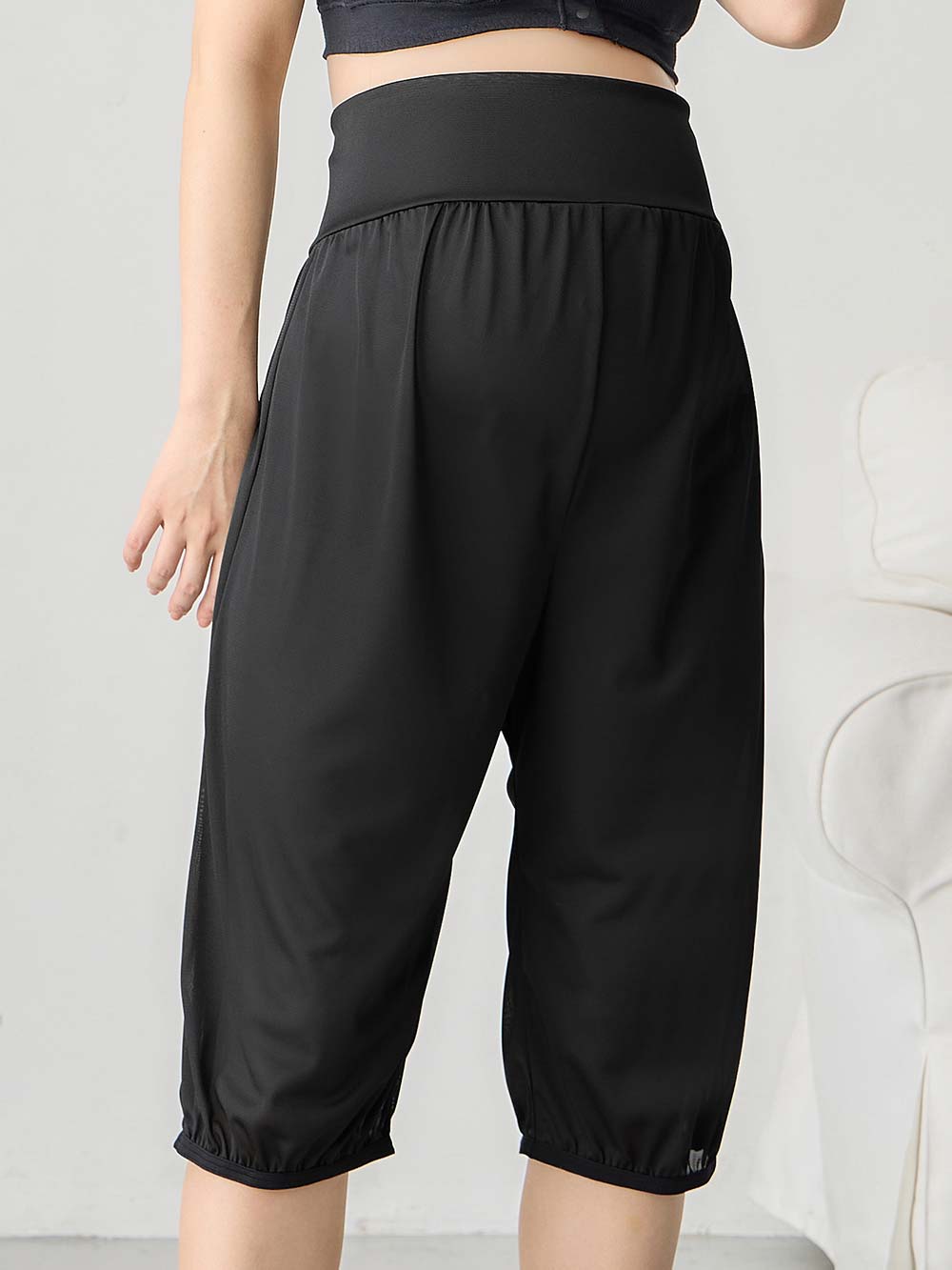 マタニティ 授乳 キャミソール|産前産後使えるペチコート　選べるペチパンツ・ペチスカート|ブラック（ペチパンツ）