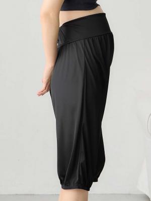 マタニティ 授乳 キャミソール|産前産後使えるペチコート　選べるペチパンツ・ペチスカート|ブラック（ペチパンツ）