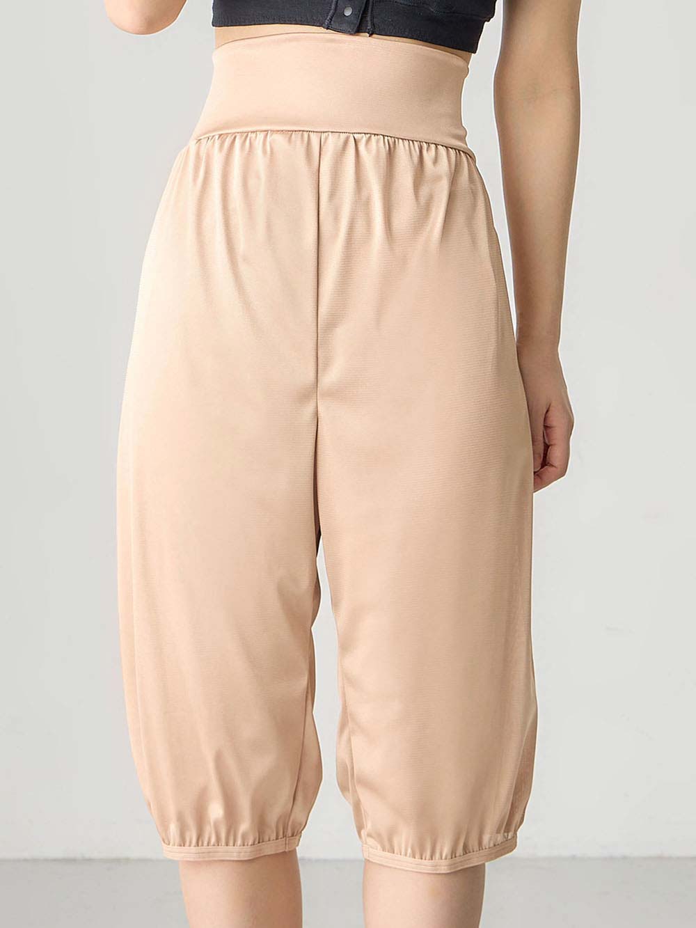 マタニティ 授乳 キャミソール|産前産後使えるペチコート　選べるペチパンツ・ペチスカート|ベージュ（ペチパンツ）