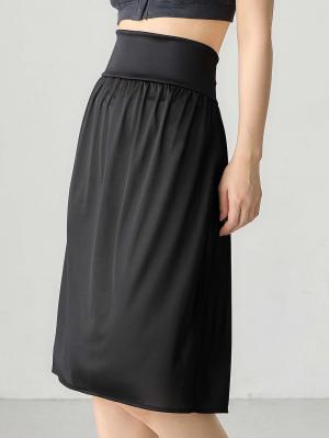 マタニティ 授乳 キャミソール|産前産後使えるペチコート　選べるペチパンツ・ペチスカート|ブラック（ペチスカート）