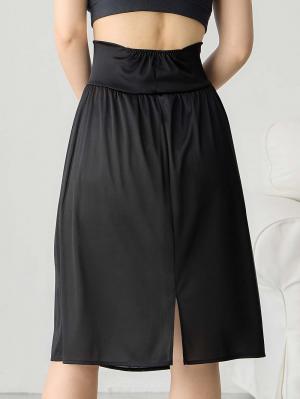 マタニティ 授乳 キャミソール|産前産後使えるペチコート　選べるペチパンツ・ペチスカート|ブラック（ペチスカート）