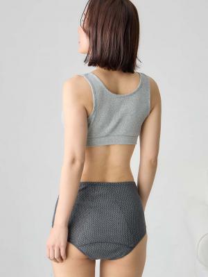 産褥ショーツ|犬印本舗 2枚組全開産褥ショーツ 出産準備 入院準備|チャコールグレー系