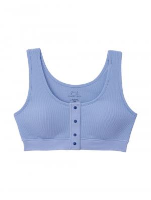 授乳ブラ・マタニティブラ（マタニティインナー・産後用品）|犬印本舗 綿100％の肌にやさしいハーフトップ ｜ マタニティ・授乳ブラ|ブルー