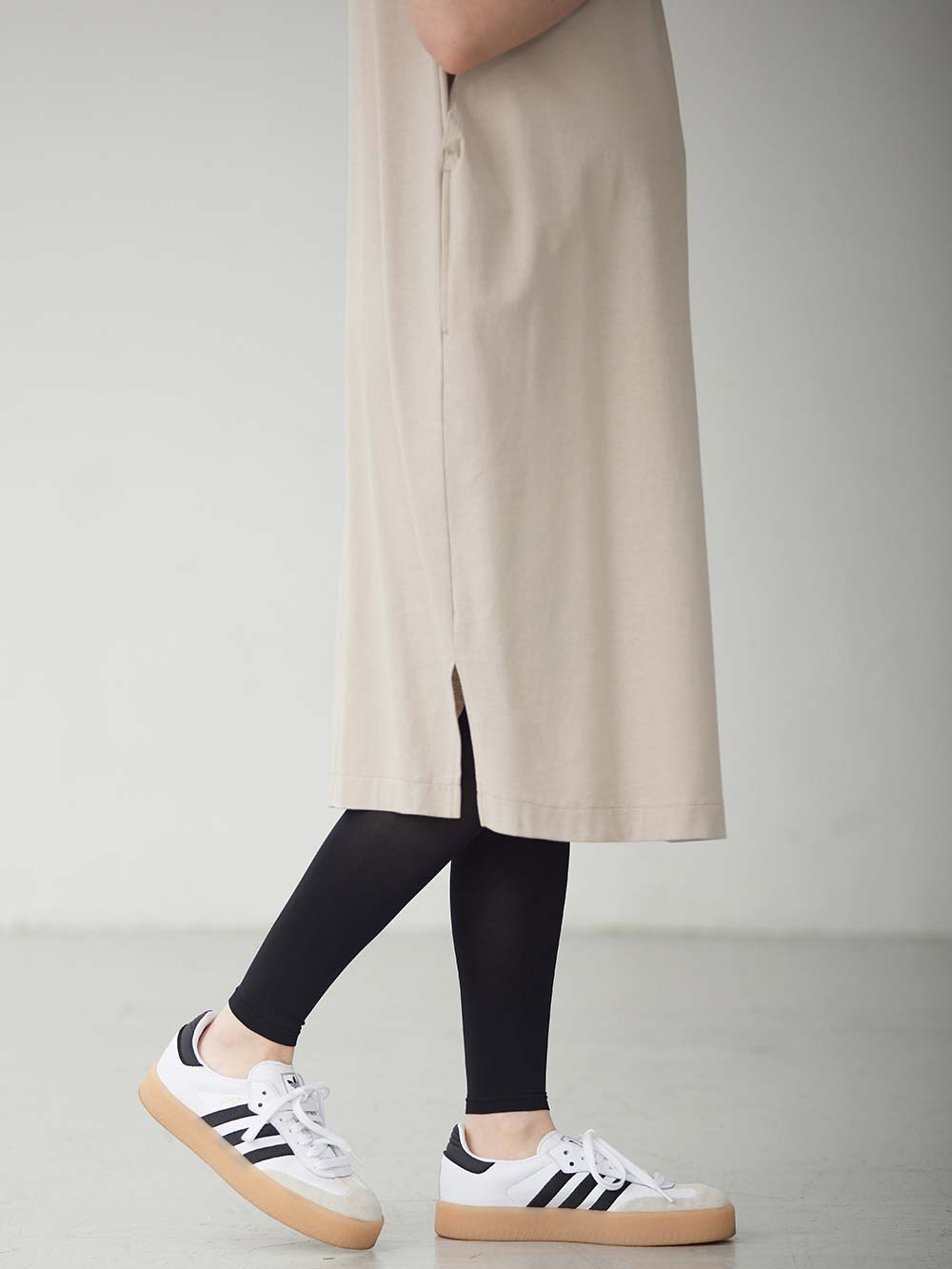 マタニティレッグウェア|犬印本舗 らくらくフィットすっきりレギンス|ブラック