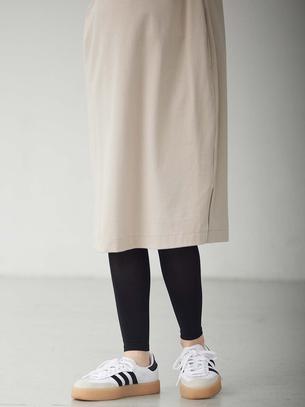 マタニティレッグウェア|犬印本舗 らくらくフィットすっきりレギンス|ブラック